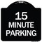 Signmission 2 Hour Parking Parking for Customers Heavy-Gauge Aluminum Sign, 18" x 18", BW-1818-24498 A-DES-BW-1818-24498 - alternate 1